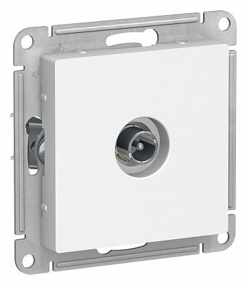 Розетка TV Проходная без рамки Systeme Electric AtlasDesign 1-м. белый фото Розетка TV Проходная без рамки Systeme Electric AtlasDesign 1-м. белый картинка